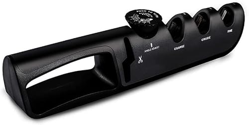 RICHRI - Afilador de cuchillos 4 en 1, tijeras de cocina profesional, herramienta de afilado, máquina de molienda profesional, cortador de ruedas,