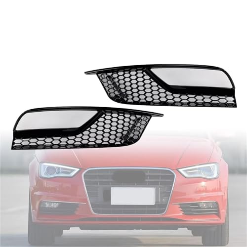 Rejilla para faros antiniebla y protector frontal compatible con A3 Sedan 2012-2016, kit par 6