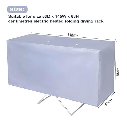 Novostyl Electric Heated Winged Clothes Airer Drying Cover Only 53D x 145W x 68H centimetres - Image 4