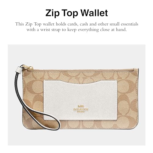 COACH Women's Signature Zip Top Wallet2