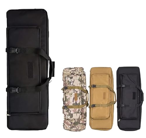 Bolsa Táctica para Rifle, Bolsa Táctica De Escopeta Fundas De Rifle para 2 Rifles Y 2 Pistolas, Estuche Largo Suave para Rifle Caza Campo De Tiro, Carabinas Estuche Doble A,85cm