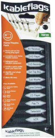 Kableflags KFA049 Cable Identification Tags (Home Theatre Pack)