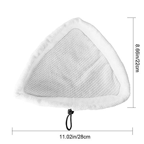 Fushing 6Pcs Steam Mop Pads,Reusable Washable Microfiber Steamer Cleaning Pads Replacement Pads Accessories For Steamboy X5 H2O H20 S302 S001 Skg 1500W Steam Mop #TOP1