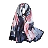 Breite: 65 cm Länge: 180 cm YILIAN Reiner Maulbeer-Seidenschal Frühling und Sommer Langer Schal Seidenschal Frauen Seidenschal
