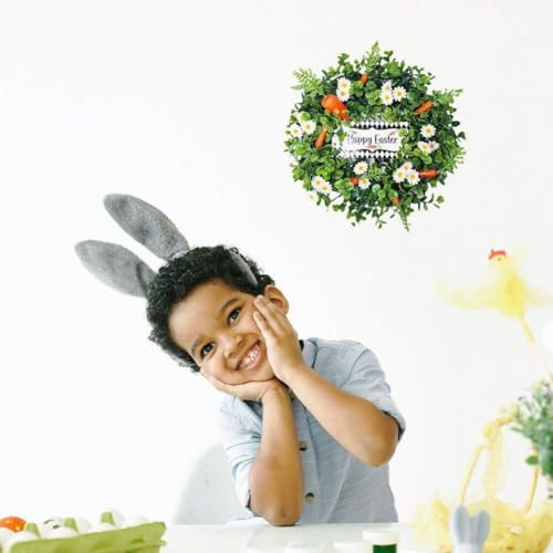 Couronne de Pâques guirlande de carottes de printemps pour déco maison - 4