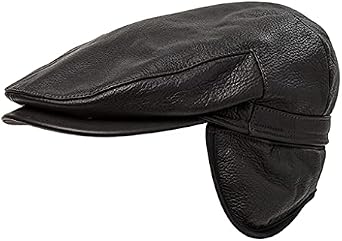 Wigens ELK Leather Cap W/TUCKAWAY 