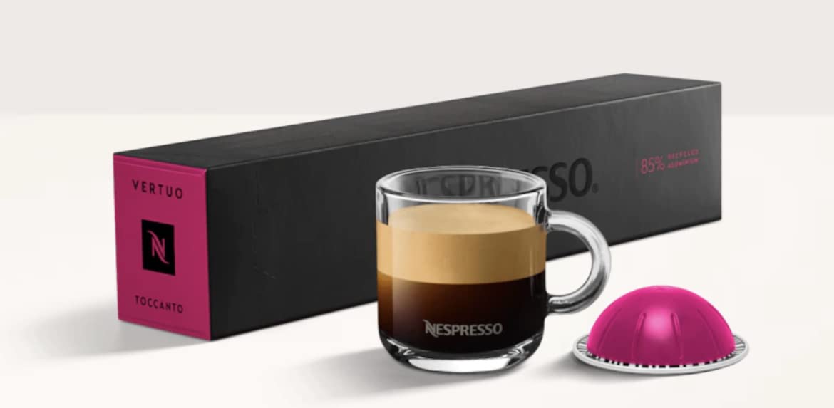 Nespresso VertuoLine Espresso Orafio | Capibilités De Personnalisation + Facialité D'Utilisation Facile + Design Elegant