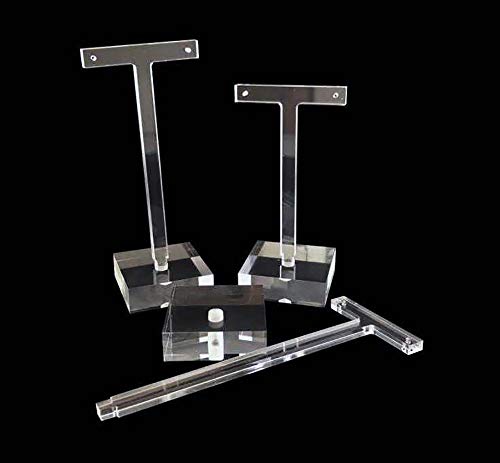 Svea Display for Jewelry Earrings High End Clear Acrylic Stands Blocks for Trade Show Photo Gallery Store Exhibit Presentation Set of 3PCs - Thumbnail 5