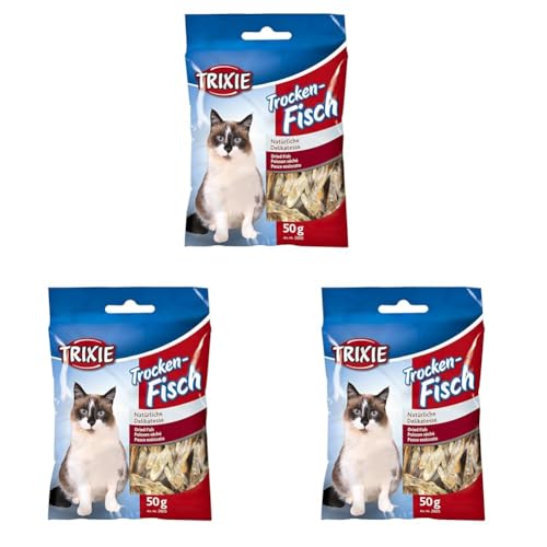 Trixie 2805 Trockenfisch für Katzen, 50 g (Packung mit 3)