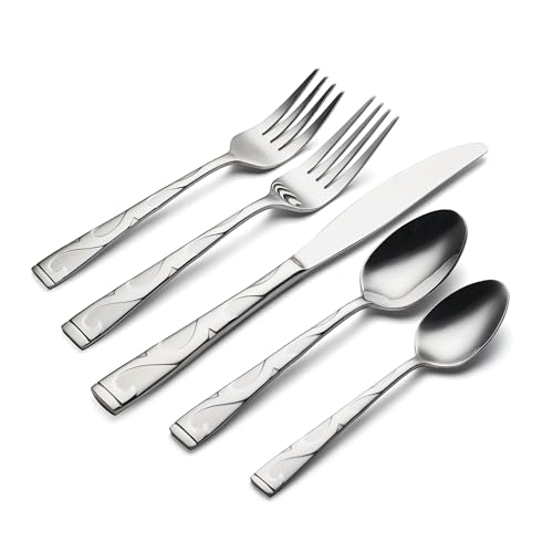Oneida Tuscany 45-Piece Flatware Set, Service for 8, Silver Oneida Tuscany 45-Piece Flatware Set, Service for 8, Silver