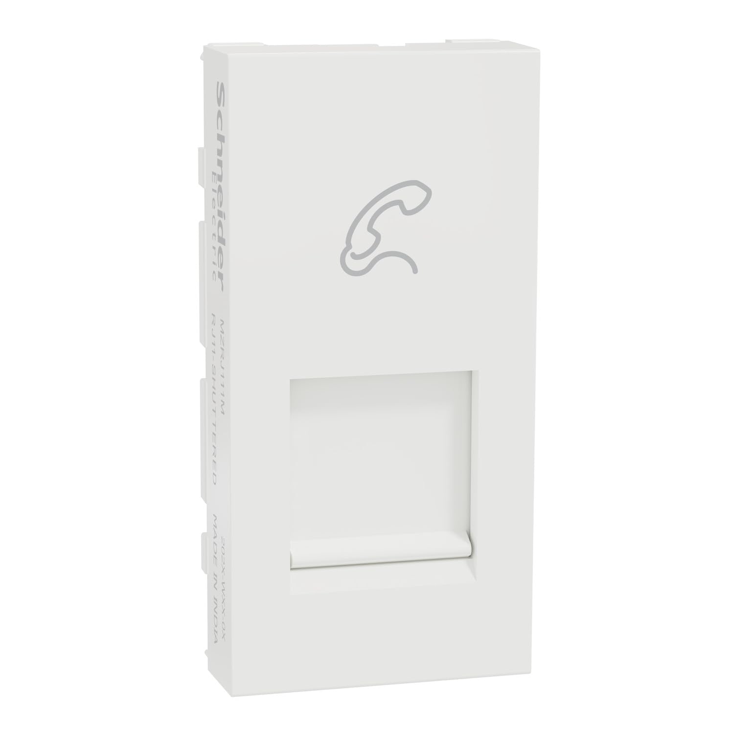 Schneider Electric RJ11 Telephone Socket with shutter 1M Miluz ZeTa - MZRJ111M_WH White-image-49