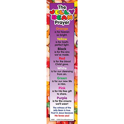 The Jelly Bean Prayer Christian Bookmarks (Pkg of 25)