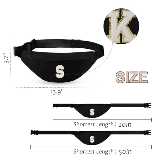 MAXTOP Easter Birthday Gift for Daughter Sister Her,Trendy Stuff CrossBody Bag Fanny Pack for Women Girls Black S - Thumbnail 3