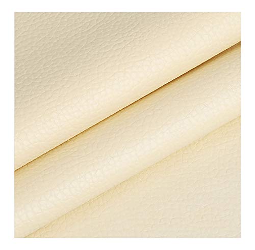 Simili cuir pour réparer les chaises usées, tissu faux cuir beige anti-griffures