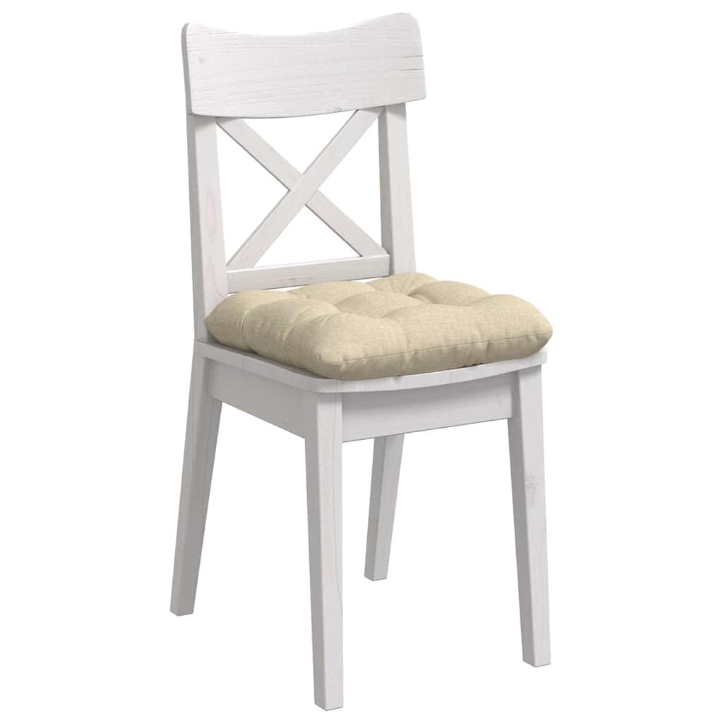 Set di 4 cuscini per sedia, 40 x 40 x 12 cm, spessi, per sala da pranzo e divano, cuscini quadrati in morbido tessuto con rivestimento sfoderabile, per interni