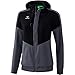 Erima Damen Squad Tracktop Jacke mit Kapuze (1032014), schwarz/slate grey, 38