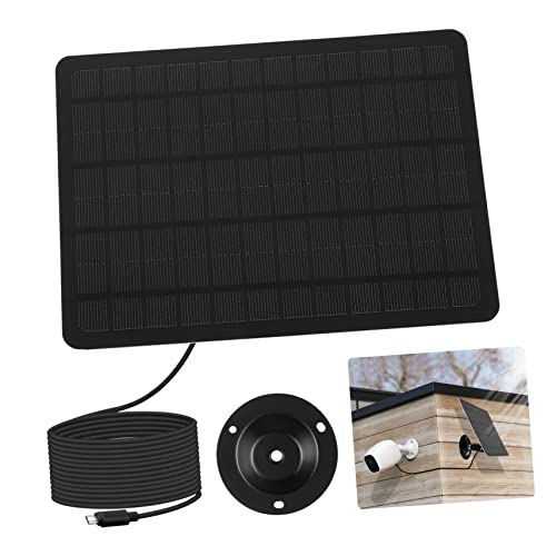 CAXUSD Solar Power Panel for Cameras 20w Small Solar Panels Wall Mount Accessory