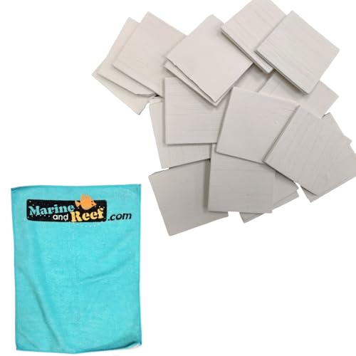 Inland Seas Bulk Tile Size Large 25 Pack and 1 Micro Fiber Towel Bundle (26 Items)