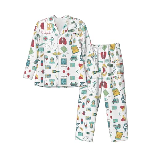 Pyjama imprimé Biology Chemistry pour une soirée confortable et une nuit de sommeil douce