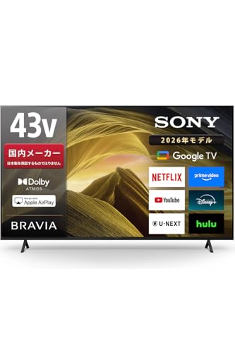 �\�j�[(SONY) �e���r 43�C���` �t�� 4K �u���r�A KJ-43X81L Google TV 4.5��ȏ㐄��