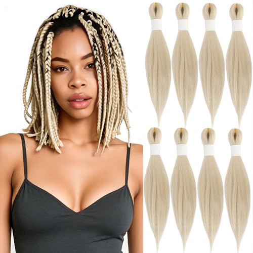 613 Braiding Hair Pre Stretched, 12 Inch, Synthetic Gyal Braids, 8 Packs