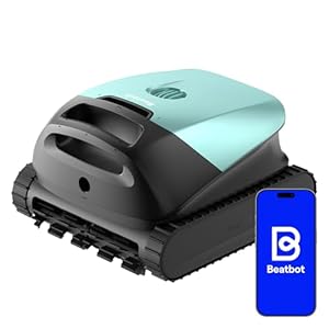 Beatbot Sora 10 Robot Piscine sans Fil, Fond/parois/Ligne d'eau/plages immergées, Puissance d'asp 25700 LPH, stationnement Intelligent à la Ligne d'eau, capacité du Filtre 5L, 300 Min, Vert Menthe