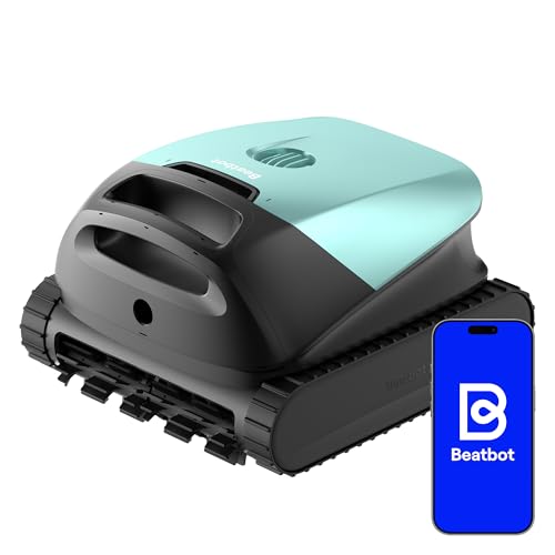 Beatbot Sora 10 Robot Piscine sans Fil, Fond/parois/Ligne d'eau/plages immergées, Puissance d'asp 25700 LPH, stationnement Intelligent à la Ligne d'eau,...
