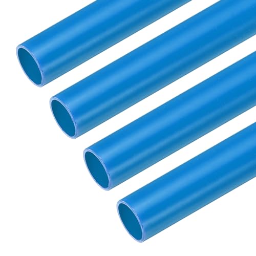 QUARKZMAN Tuyau Conduit PVC 1.3m/51 Longueur 16mm OD Gaine Câble Bleu Tube Droit Pour Installation Câblage Électrique Pack de 4