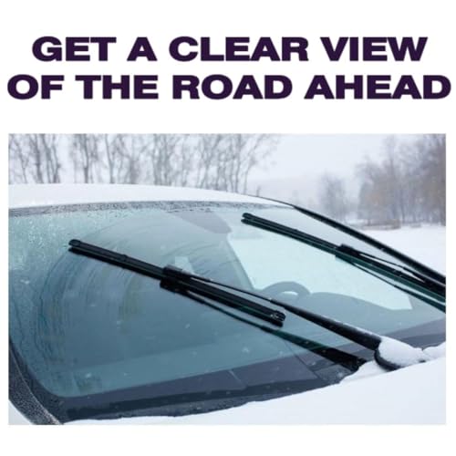 Image of Frameless Rubber Car Wiper Blades Set of 2 Compatible with (Maruti Alto (2010-2015) (D-18,P-16))