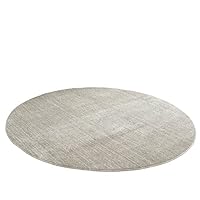 Amazon｜スミノエ(Suminoe) ラグ グレージュ 円形 200×200cm 防炎 防