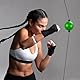 Relaxdays Reflexball Boxen, Doppelendball Hand Auge Koordination Training, Boxtraining Zuhause, Boxball, grün/schwarz