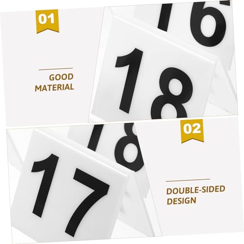 Numéros de table en acrylique pour mariages et fêtes élégantes | Accessoires de réception V - 3