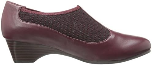 Bella Vita Women's Petra Wedge Pump, Burgundy/Stretch, 7 N US | Image 5