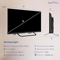 Smart Tech 24QV02V QLED Fernseher 24 Zoll VIDAA Smart TV mit HD Auflösung – Ansicht 3