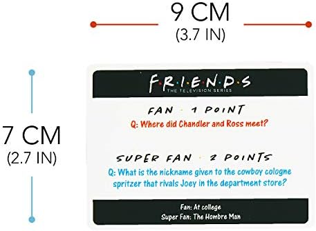 Paladone PP6444FR Friends TV Show Trivia Quiz 2nd Edition Game, 50 Cards with 100 Easy and Super Hard Questions
