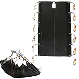 EZ Assistive Transfer Lift Sling for Patient Moving and Positioning, Full Body Sling to Transfer Patient of Spine Can Not Bend/Bedridden,SWL 500 lbs (Black)