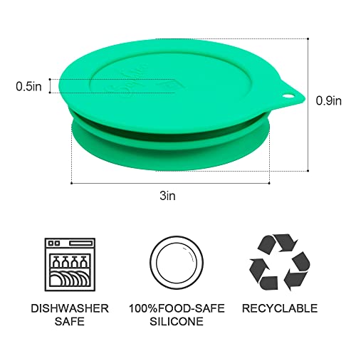 Sophico Silicone Fermenting Lids, Waterless Airlock Fermentation Tops Mason Jar Lid Fermenter Caps For Pickles, Kimchi, And Fermented Probiotic Food - 4 Pack, Wide Mouth (Jars Not Included) #TOP4