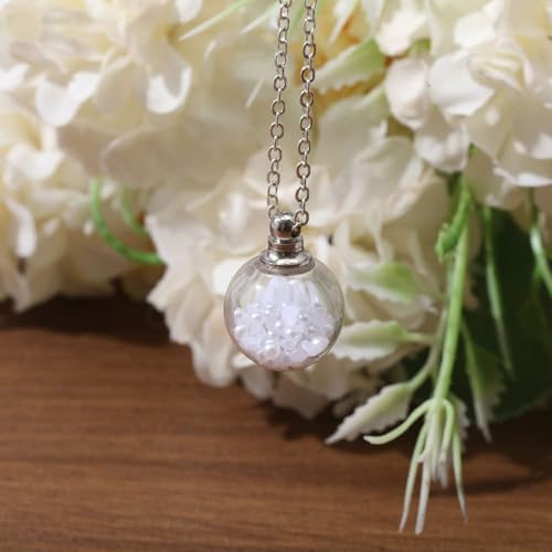 CHGCRAFT 10Pcs Clear Glass globe Charm Screwable Alloy Transparent Glass Pendants - Image 4