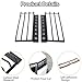 Headlight Lamp Guard Trim Cover Compatible with Toyota Land Cruiser 250 Prado J250 LC250 2024 2025, Carbon Steel Front Headlight Bezels Cover Protector, Black
