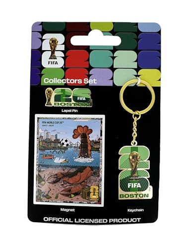 Image of FIFA World Cup Host City Collector's Set - Includes Lapel Pin, Keychain & Magnet - Celebrates Your Favorite Host City