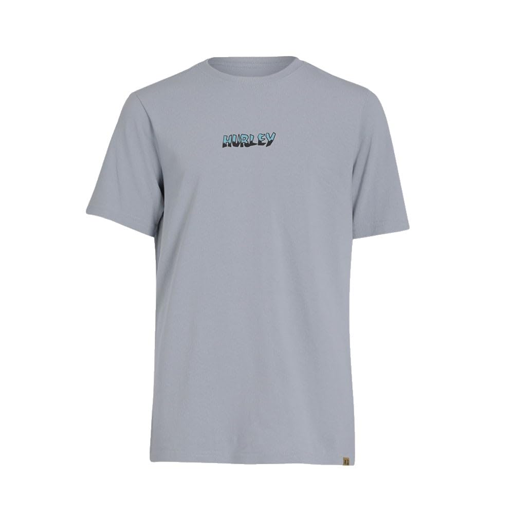 Hurley Boys Short Sleeve (7 to 15 Years) Etam Scar T-Shirt, Blue, 12 Years EU
