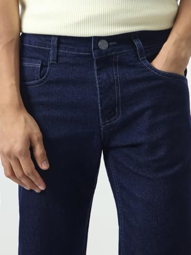 Image of Urbano Fashion Men's Slim Fit Mid Rise Washed Jeans Stretchable