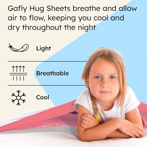 Miniatura 7 de Szsmart Manta De Compresión Sensorial Para Niños, Sábana De Licra Y Elastano, Manta Transpirable Con Peso Sensorial Para Aliviar El Estrés Para Niños Con Autismo Y Ansiedad Rosa, Doble 136 X 147 Cm
