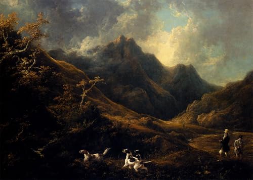 Tableaux Tournage dans les Highlands Schwanfelder art poster de qualité supérieure