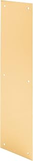 Prime-Line MP4719 Door Push Plate, 3-1/2 15 in., Polished Brass (Single Pack)