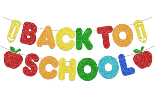Glitter Back to School Banner