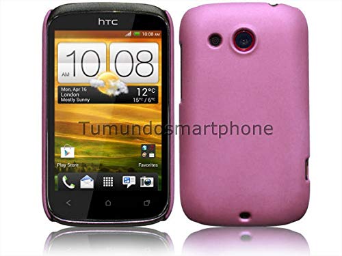 Tumundosmartphone Carcasa Funda Dura Rosa HTC Desire C