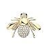 Produktbild Carry stone Vintage Biene Brosche Pins niedlichen Tier Legierung u0026 Kristall Brosche Schmuck Geschenke für Frauen (Gold Farbe) nützlich und praktisch
