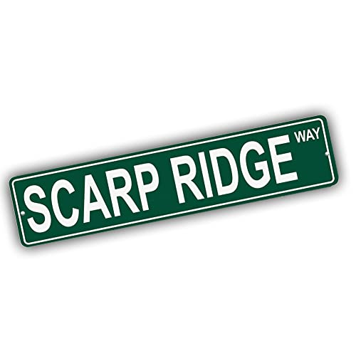 Brotherhood Aluminum Street Sign for Scarp Ridge - Colorado Man Cave Decor