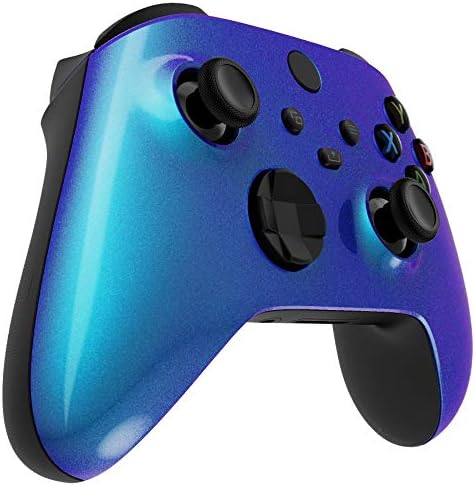 eXtremeRate Replacement Shell for Xbox Series X & S Controller - Personalize Your Control - Chameleon Purple Blue Custom Gaming Case Faceplate for Xbox Core Controller [Controller NOT Included] - 3